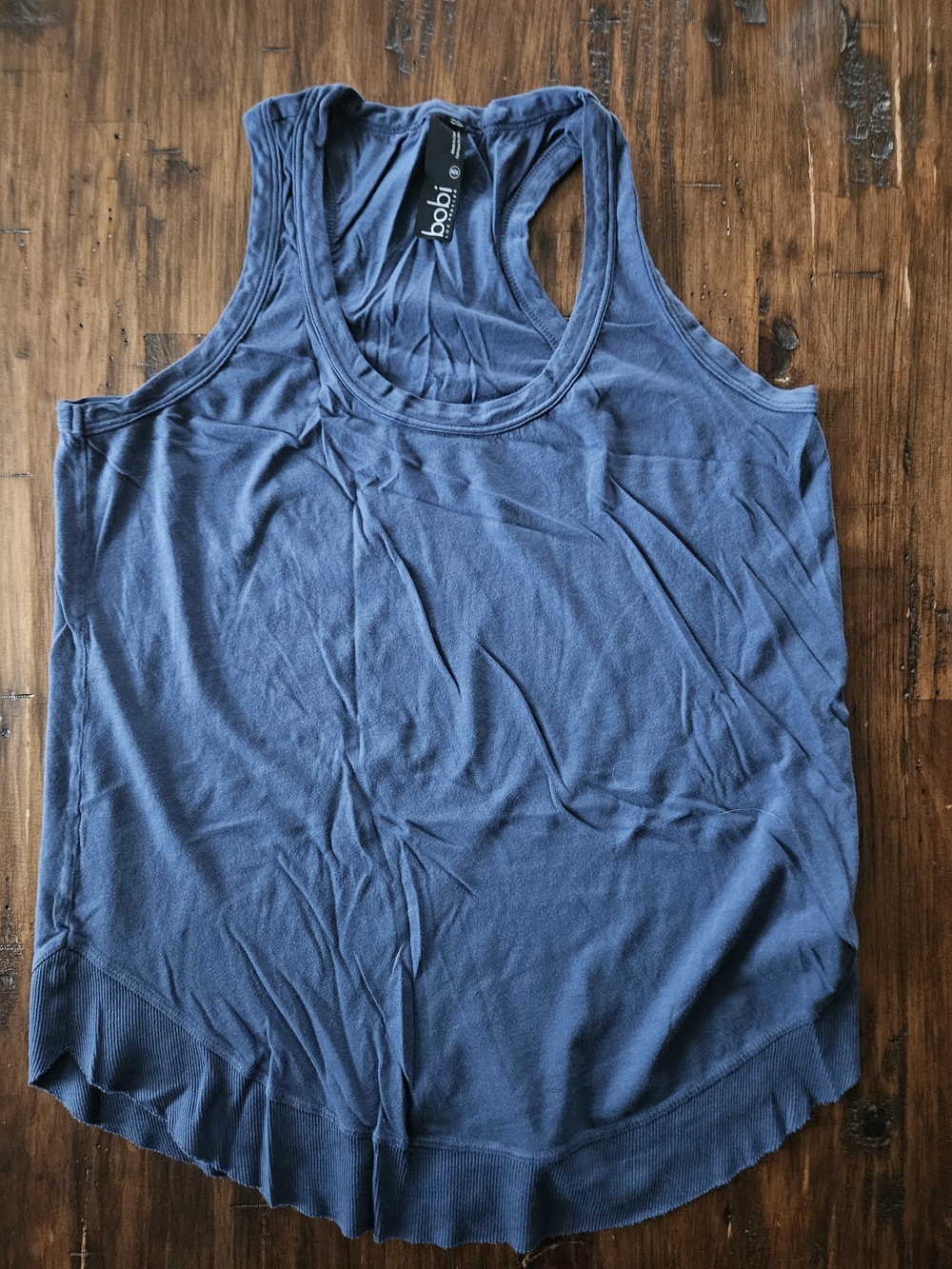 Bobi Blue Racerback Tank Top